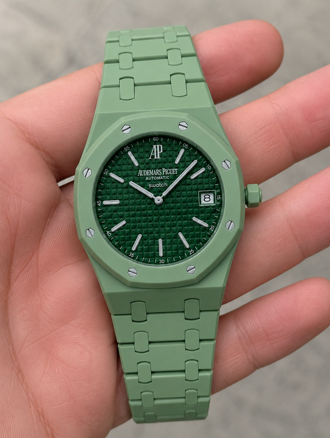 Royal Pop Replica AP — sage green ceramic limited edition