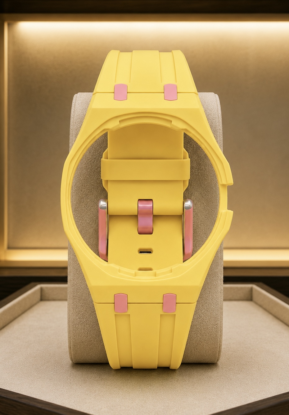 Royal Pop Strap Pastel Yellow / Pink